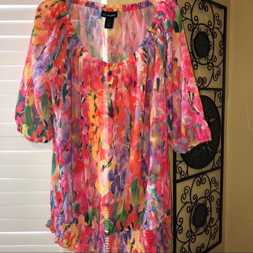 Lane Bryant |  Tropical/floral top